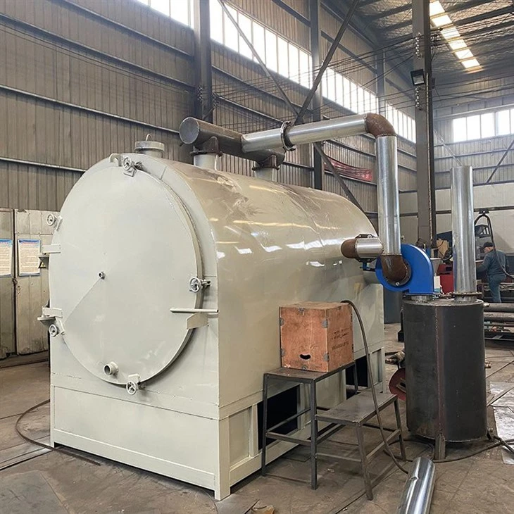 Small Sawdust Rod Making Horizontal Carbonization Furnace